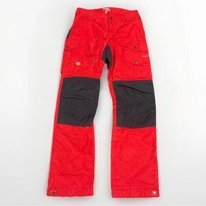 FJallraven Vidda Pro Pants 38 US29 Red Blk G1000 Cargo Utility Double Knee Heavy